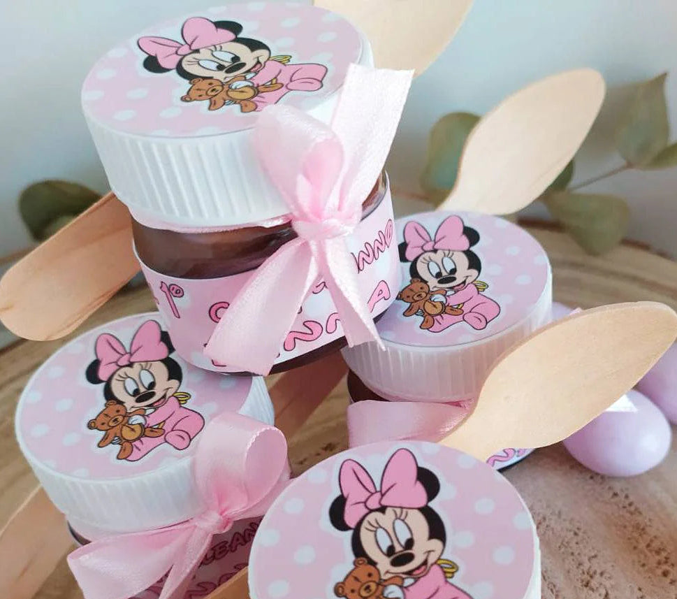 MINI VASETTO NUTELLA 25 gr COMPLETA CUCCH. + FIOCCO