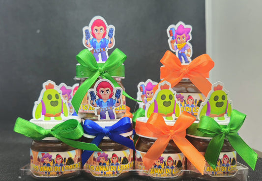 MINI VASETTO NUTELLA 25 gr COMPLETA CUCCH. + FIOCCO