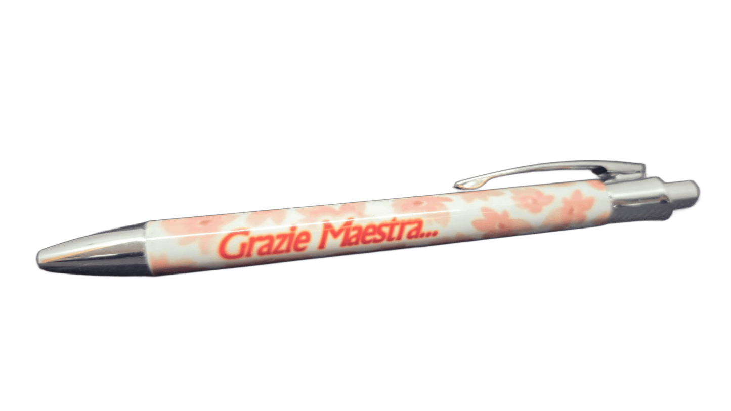 PENNA FUSTO IN METALLO STAMPATA