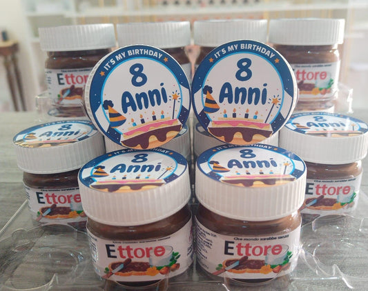 MINI VASETTO NUTELLA 25 gr  FRONTE + TAPPO