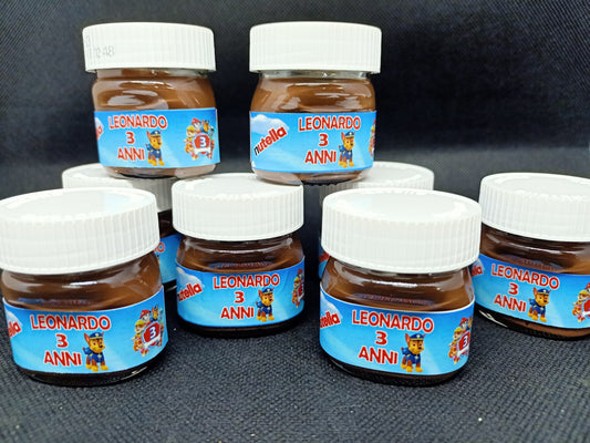 MINI VASETTO NUTELLA 25 gr PERSONALIZZATO