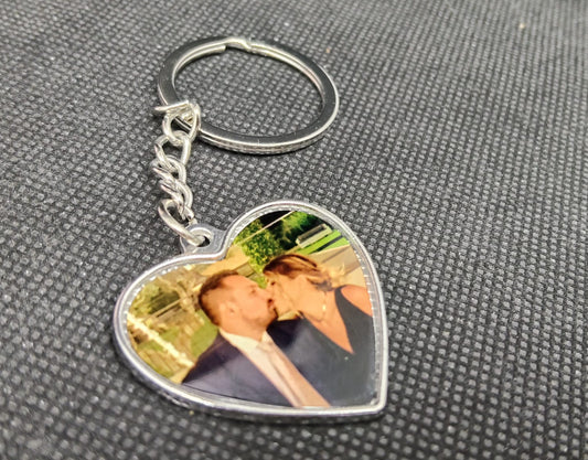 PORTACHIAVI CUORE STAMPA DIRETTA in metallo