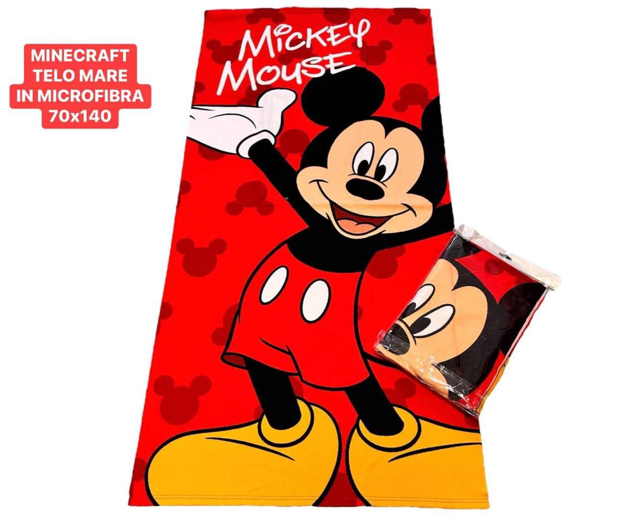 TELO MARE PERSONAGGI CARTONI 70X140 CM