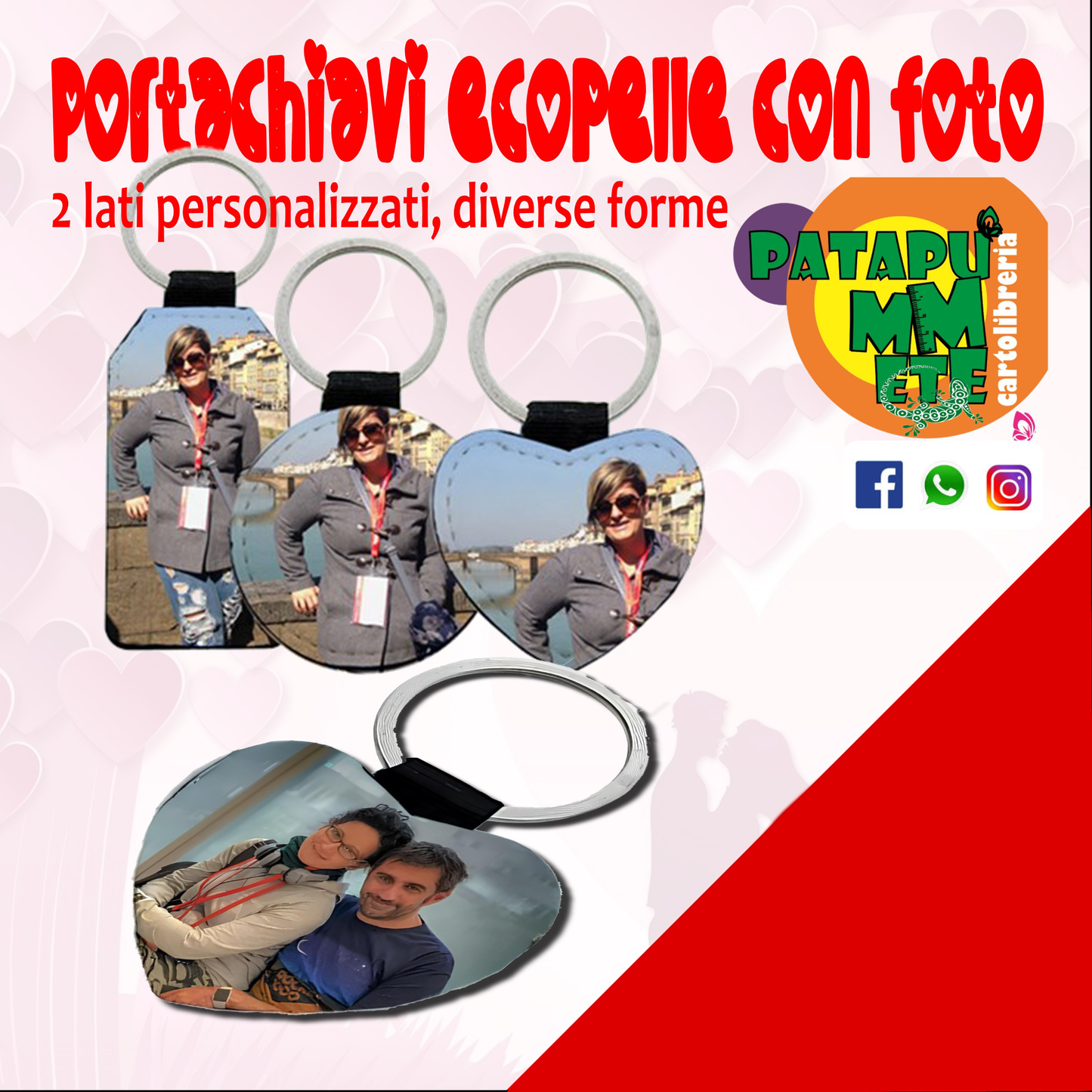 PORTACHIAVI ECOPELLE PERSONALIZZATO