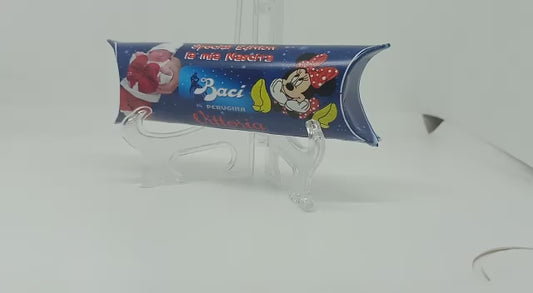 TUBO BACI PERSONALIZZATO CON FORO E DEDICA