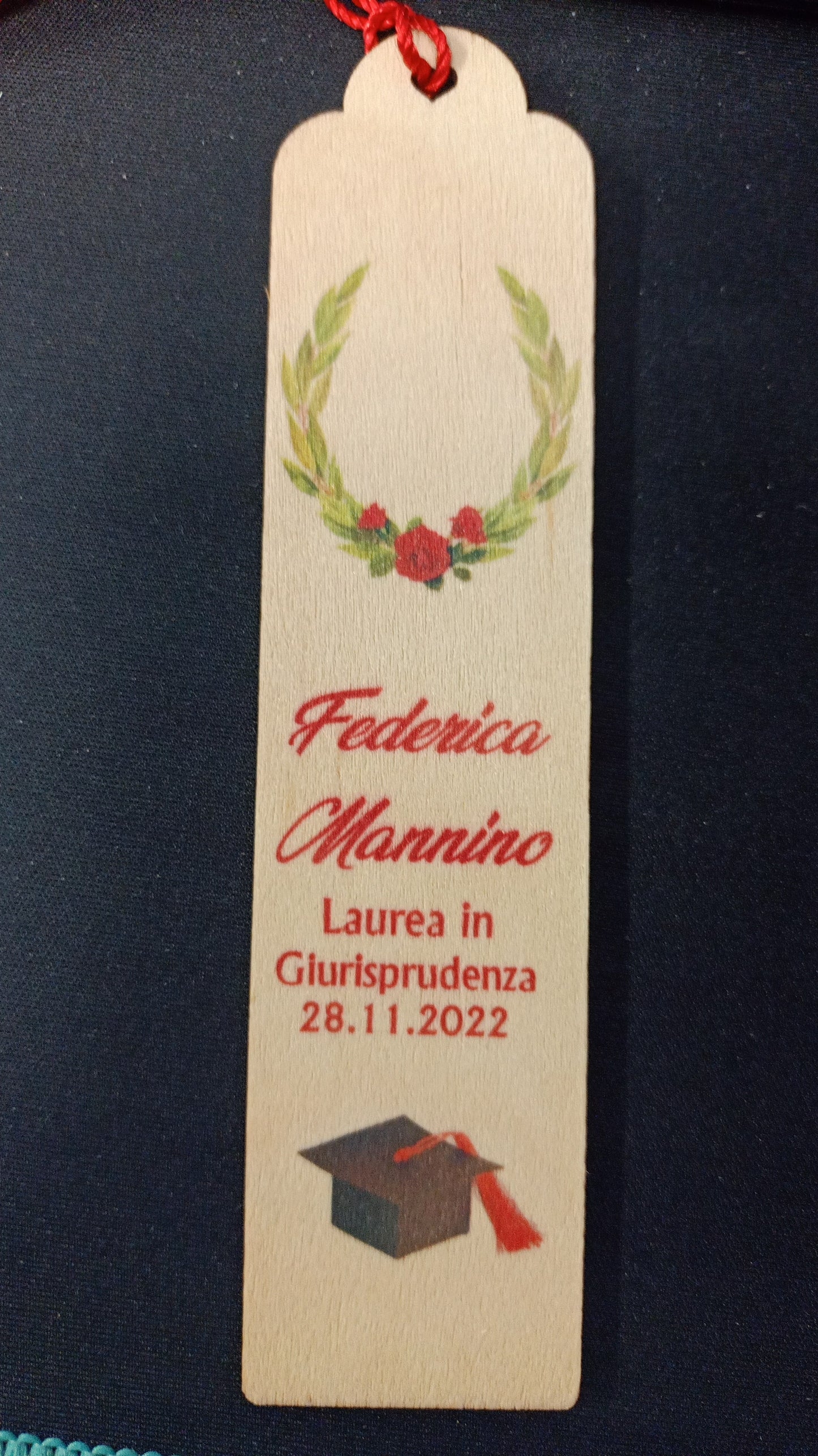 SEGNALIBRO IN LEGNO PERSONALIZZATO