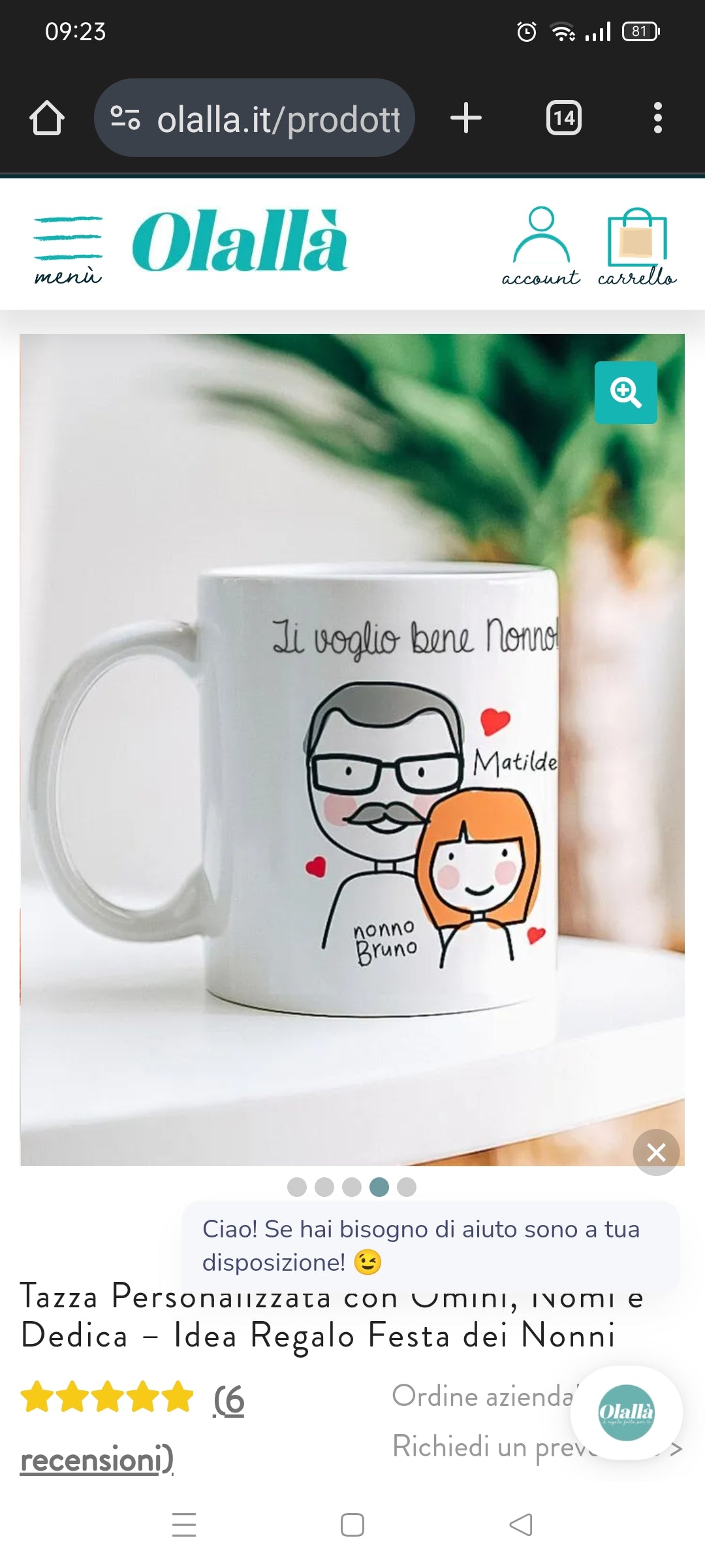 TAZZA CERAMICA PERSONALIZZATA