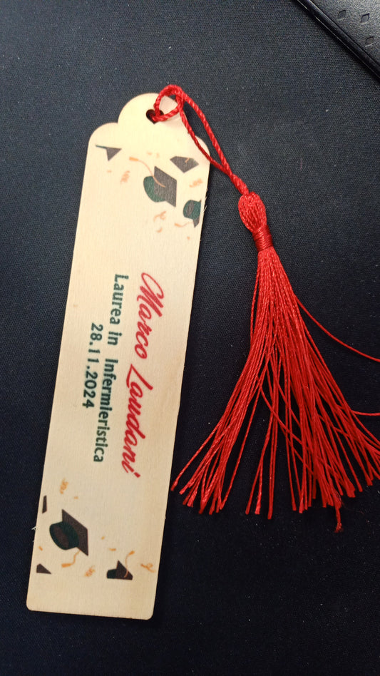 SEGNALIBRO IN LEGNO PERSONALIZZATO